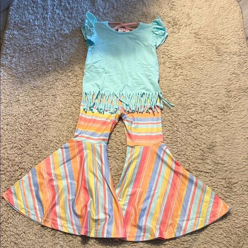 NWT Toddler Ruffle Girl Two Piece Set